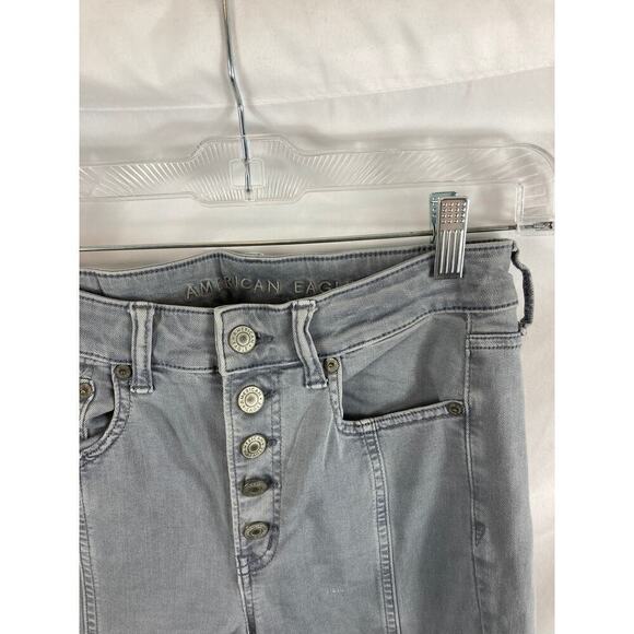 American Eagle Ne(x)t Level Stretch Hi-Rise Jegging Grey Size 6 - Picture 2 of 3